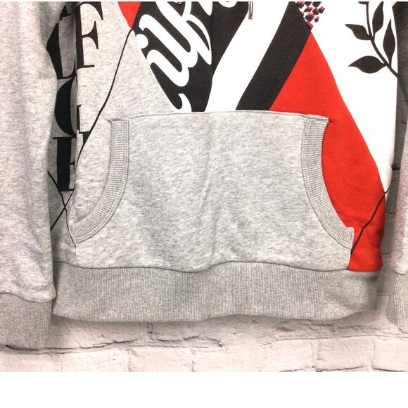 Tommy Hilfiger Retro Patchwork Kangaroo Pocket Long Sleeve Hooded Sweatshirt S - Picture 3 of 12